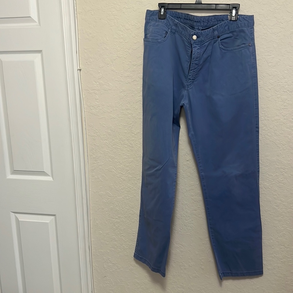 Blue ermenegildo zegna pants